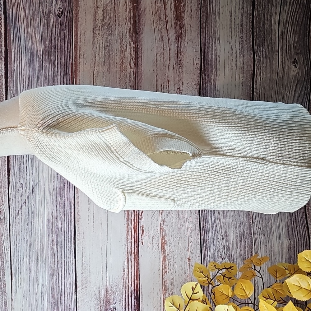 NWT UGERLOV WAFFLE KNIT SLEEVELESS OVERSIZED BOXY PULLOVER SWEATER - Picture 8 of 13